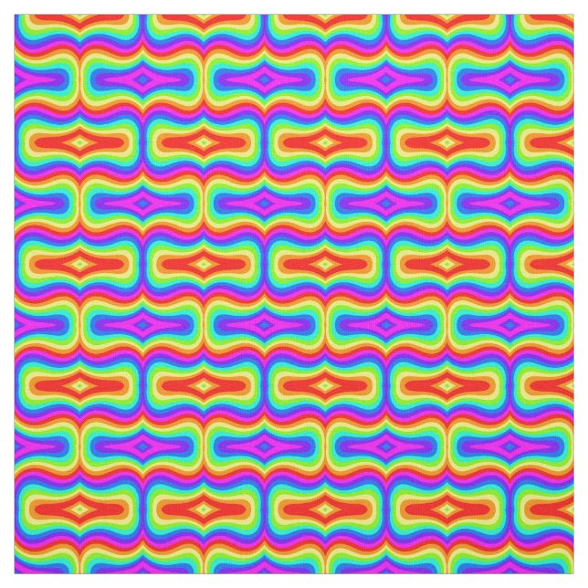 Mod Rainbow Fabric (Swatch)
