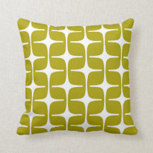 Mod Rectangle Pattern Chartreuse Green White