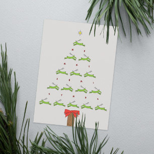 Mod Reindeer Christmas Tree Card