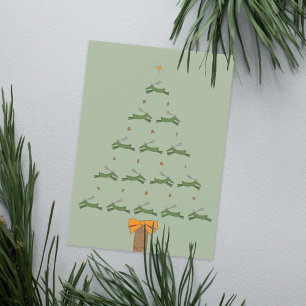 Mod Reindeer Christmas Tree Card