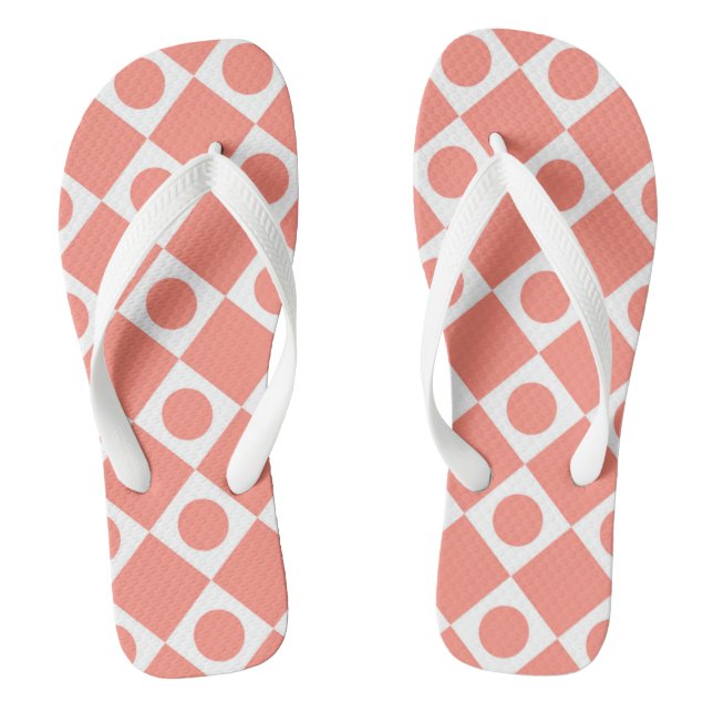 Mod Retro 60's Cantaloupe Thongs (Footbed)