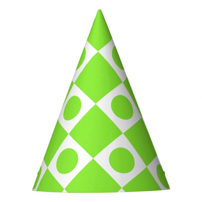 Mod Retro 60's Custom Colour Party Hat (Front)