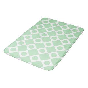 Mod Retro 60's Mint Bath Mat