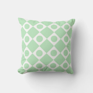 Mod Retro 60's Mint Cushion