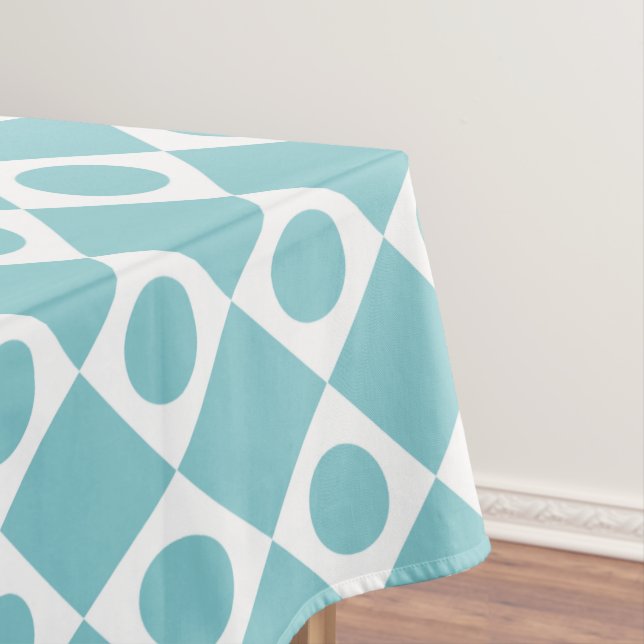 Mod Retro 60's Sky Tablecloth (In Situ)