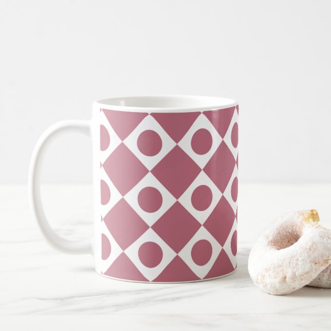 Mod Retro 60's Wildberry Coffee Mug (With Donut)