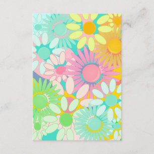 Mod Retro Hip 1960s 1970 Floral Party linvitations Invitation