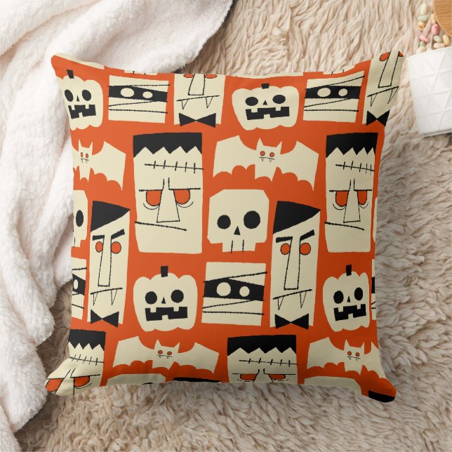 Mod Retro Monsters Cushion (Blanket)