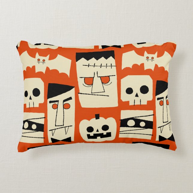 Mod Retro Monsters Decorative Cushion (Front)