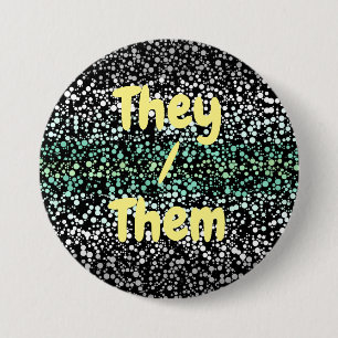 Mod Retro Quirky Groovy Boho Paragender Pride 7.5 Cm Round Badge