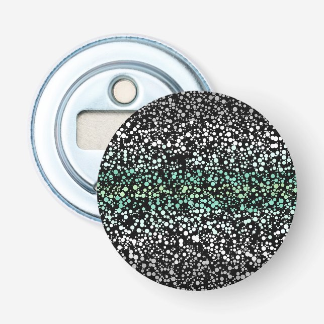 Mod Retro Quirky Groovy Boho Paragender Pride Bottle Opener (Front)