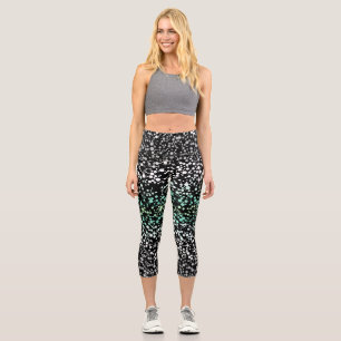 Mod Retro Quirky Groovy Boho Paragender Pride Capri Leggings