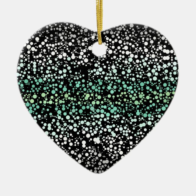 Mod Retro Quirky Groovy Boho Paragender Pride Ceramic Ornament (Front)