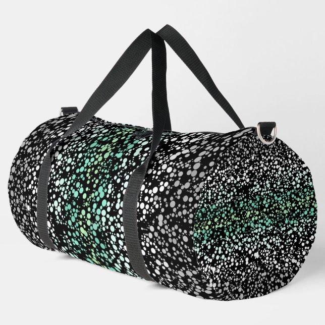 Mod Retro Quirky Groovy Boho Paragender Pride Duffle Bag (Left Corner)