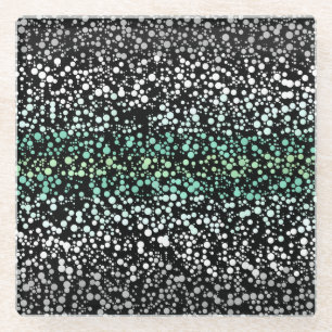 Mod Retro Quirky Groovy Boho Paragender Pride Glass Coaster