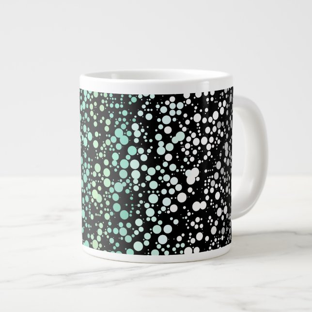 Mod Retro Quirky Groovy Boho Paragender Pride Large Coffee Mug (Front Right)