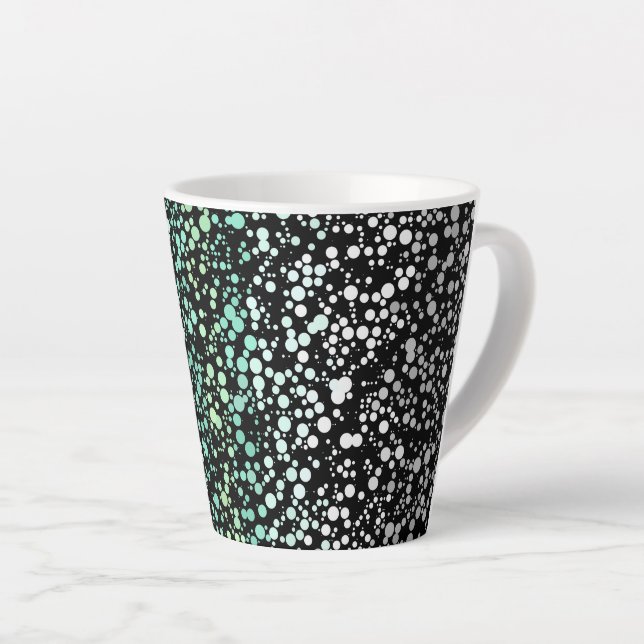Mod Retro Quirky Groovy Boho Paragender Pride Latte Mug (Right Angle)