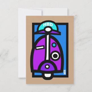 Mod Scooter Birthday card