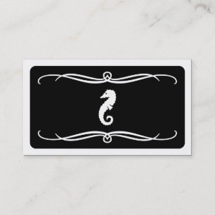 mod seahorse (colour customisable) business card