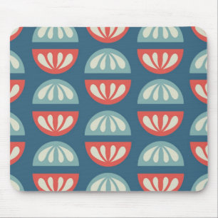 Mod Shells Blue Mouse Pad