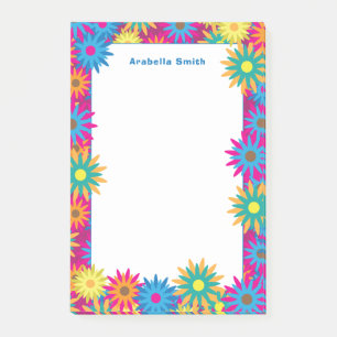 Mod Sixties Seventies Flower Power Hippie Post-it Notes