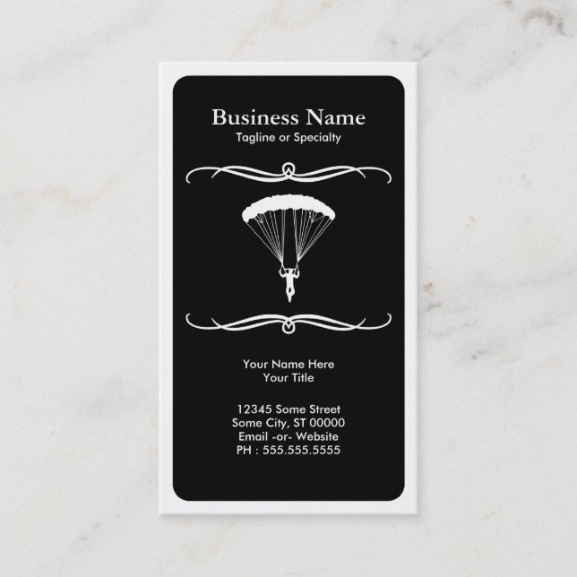 mod skydiving business card (Front)