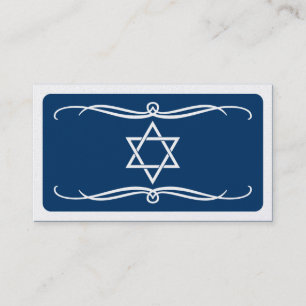mod star of david (colour customisable) business card