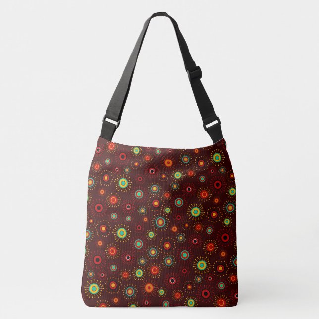 Mod Starbursts Crossbody Bag (Front)