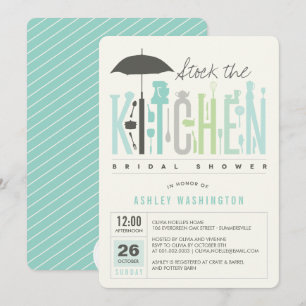 Mod Stock The Kitchen Bridal Shower Party Invite