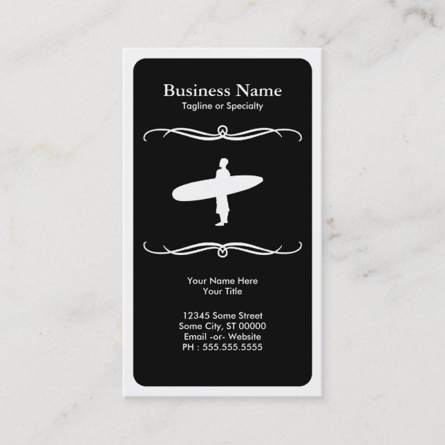 mod surfing business card (Front)