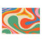 Mod Swirl Retro Trippy Colourful Abstract Pattern