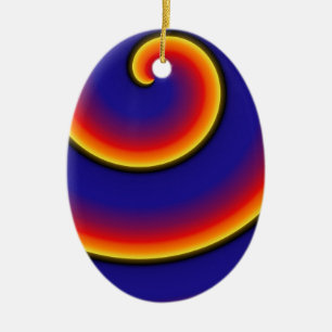 Mod Swirls Ornament