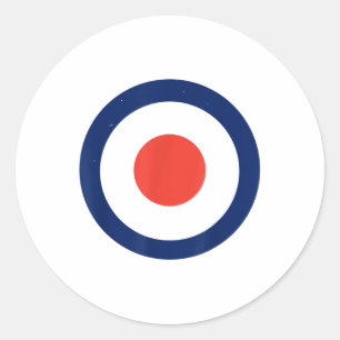 Mod Target Air Force Bullseye Target _1  Classic Round Sticker
