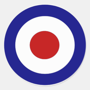 Mod Target Classic Round Sticker