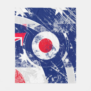 Mod Target Mods Australia Target Grunge Roundel Fleece Blanket