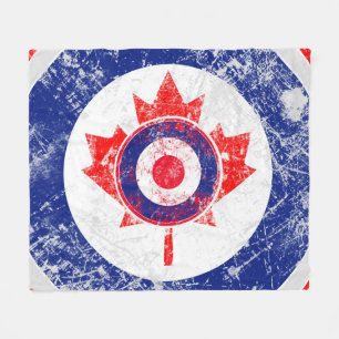 Mod Target Mods maple leaf Target Grunge Roundel Fleece Blanket