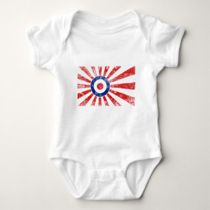 Mod Target Mods Sunburst Target Roundel Baby Bodysuit