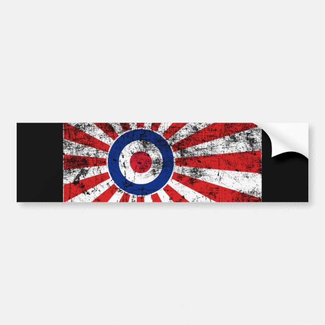 Mod Target Mods Sunburst Target Roundel Bumper Sticker (Front)
