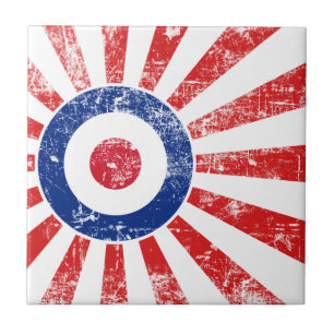 Mod Target Mods Sunburst Target Roundel Ceramic Tile
