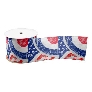 Mod Target Mods USA Target Grunge Roundel Satin Ribbon
