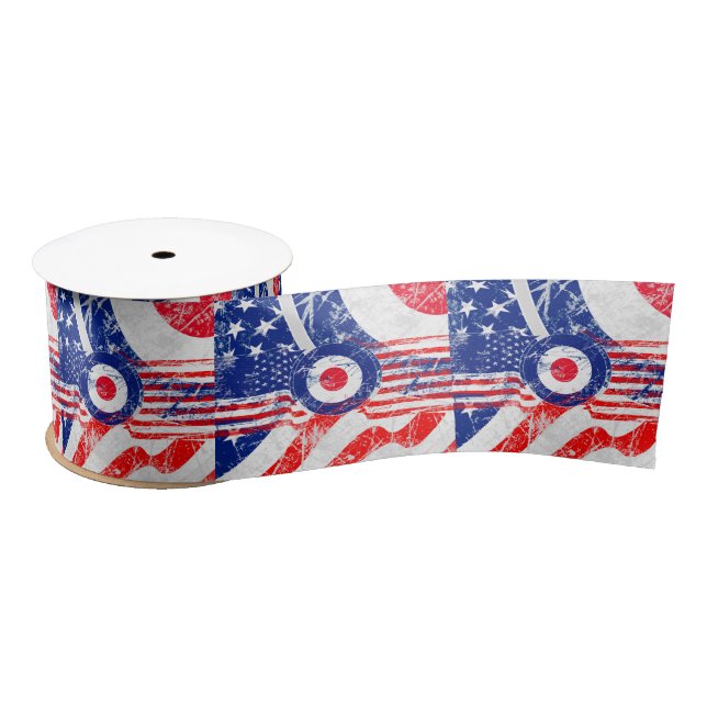 Mod Target Mods USA Target Grunge Roundel Satin Ribbon (Spool)