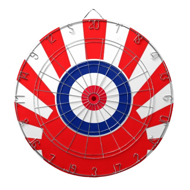 MOD Target Roundel on Burst Japan Dartboard (Front)