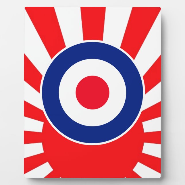 MOD Target Roundel on Burst Japan Plaque (Front)