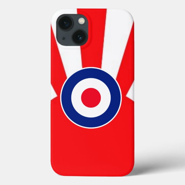 MOD Target Roundel on Sunburst Case-Mate iPhone Case (Back)