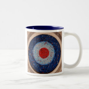 mod target Two-Tone coffee mug