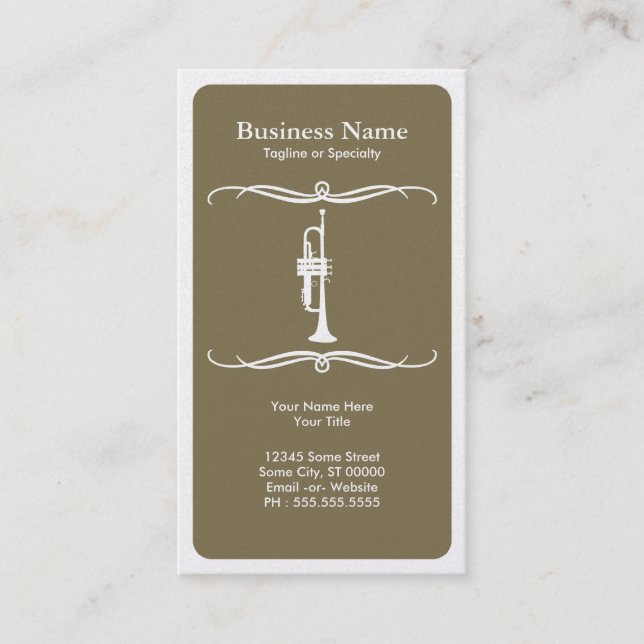 mod trumpet business card (Front)