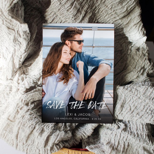 MOD Ver Photo & Calligraphy 5 Save the Date Invitation (Creator Uploaded)