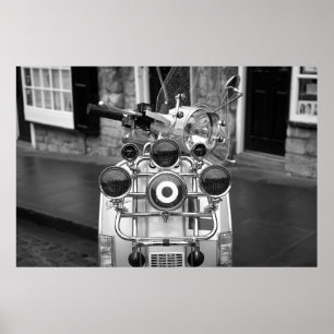 Mod vintage scooter poster