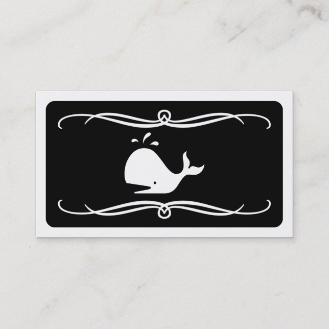 mod whale (colour customisable) business card (Front)