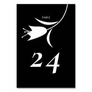 MOD WHITE TULIP WEDDING TABLE NUMBER